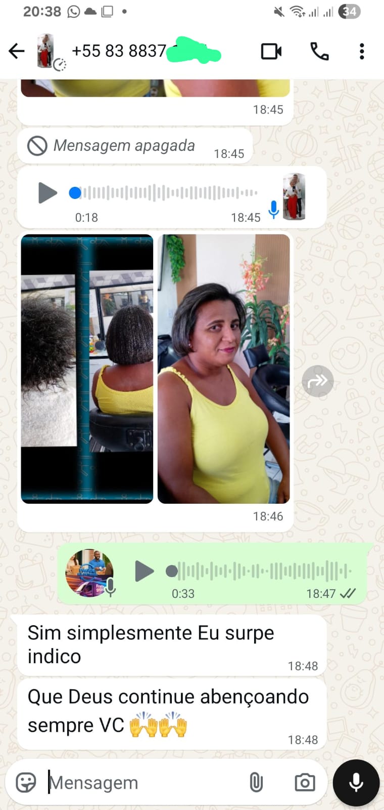Prova social de cliente